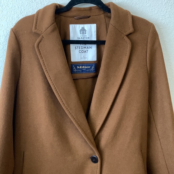 NWOT - Aritzia (Babaton) Stedman Coat in Rich Camel shade 🤎 - Picture 6 of 7